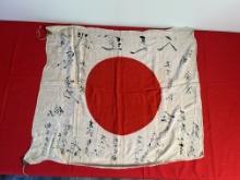 WWII Japanese Deployment "Good Luck" Flag
