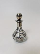 Sterling Silver Overlay Perfume Bottle