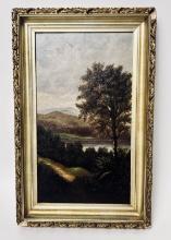 19 Century O/C American Landscape Painting