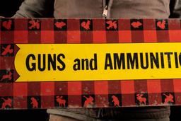 Vintage Guns and Ammunition Winchester Firearms Sign