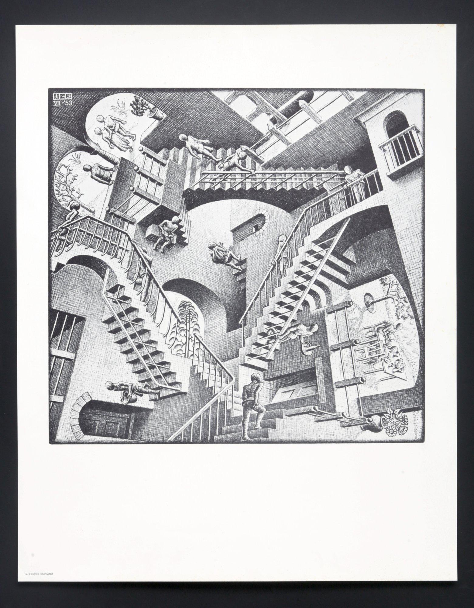 M.C. Escher Relativity Reproduction Print