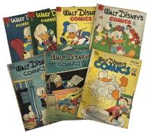 Lot of 7 | Vintage Dell Walt Disneys Comic Book Collection