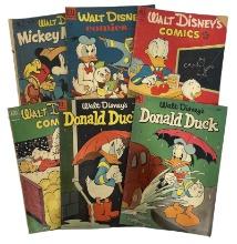 Lot of 6 | Vintage Dell Walt Disneys Comic Book Collection