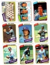 1980 Topps Baseball, Rangers &. Royals