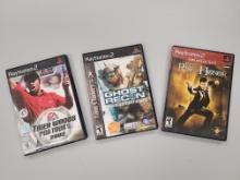 Sony Playstation 2 Video Games: Tiger Woods, Ghost Recon, Rise to Honor