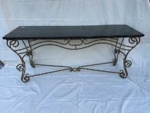 Iron and Granite Table