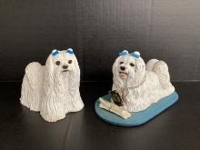 Two Shih Tzu Dog Figures