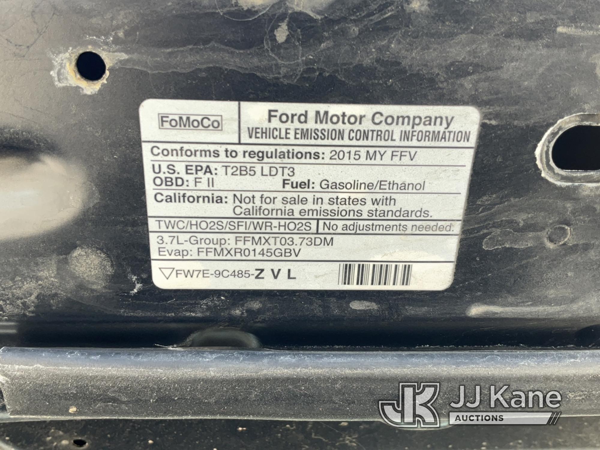 (McCarran, NV) 2015 Ford Explorer AWD Police Interceptor Sport Utility Vehicle Cracked Engine Block.