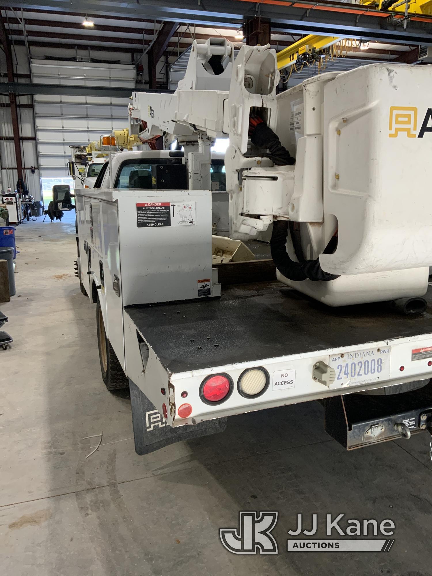 (Oklahoma City, OK) Altec AT37G, Articulating & Telescopic Bucket Truck mounted behind cab on 2015 F