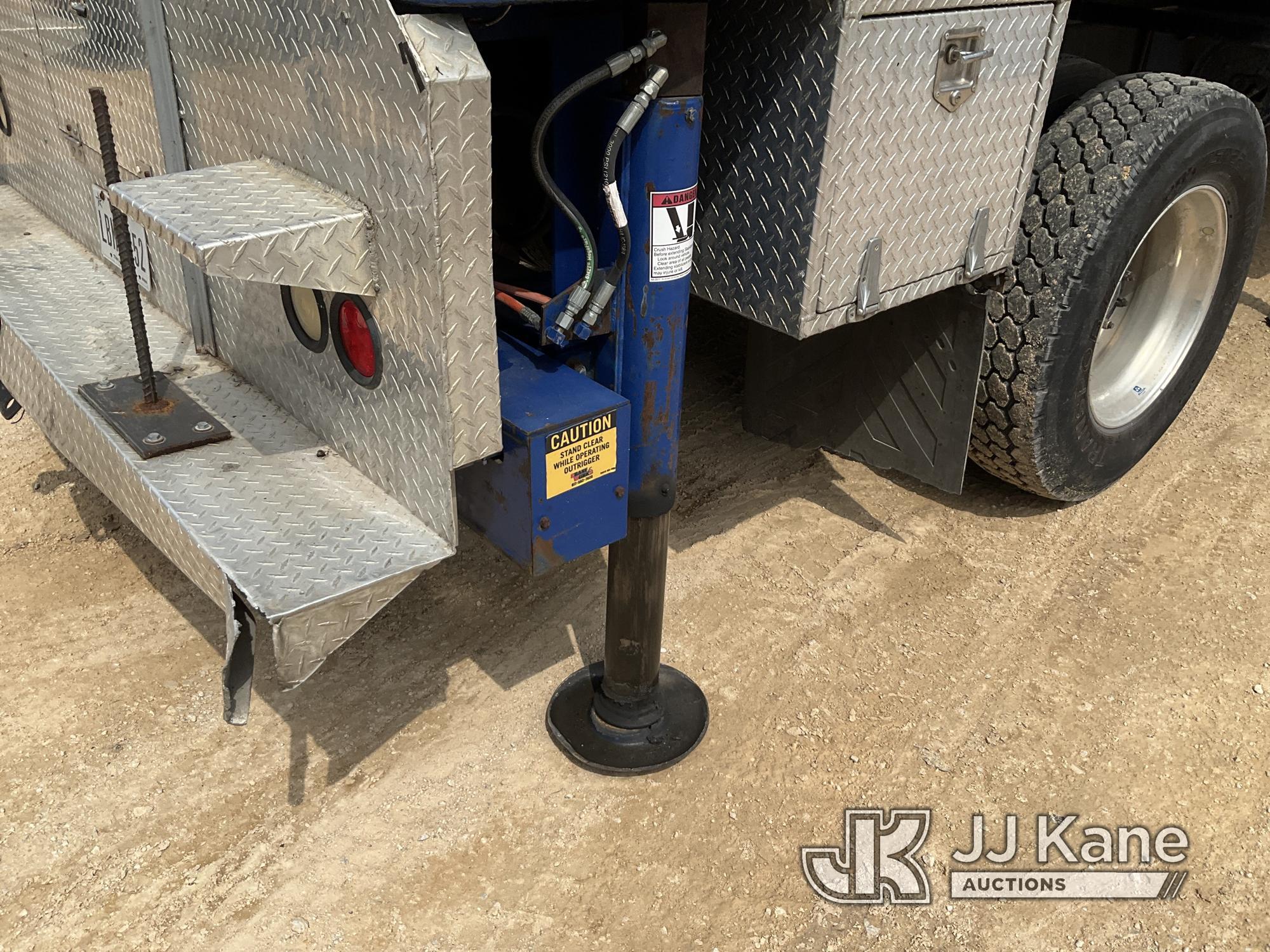 (Houston, TX) Skyhoist RX87, Hydraulic Truck Crane rear mounted on 2019 Kenworth T370 Flatbed Truck