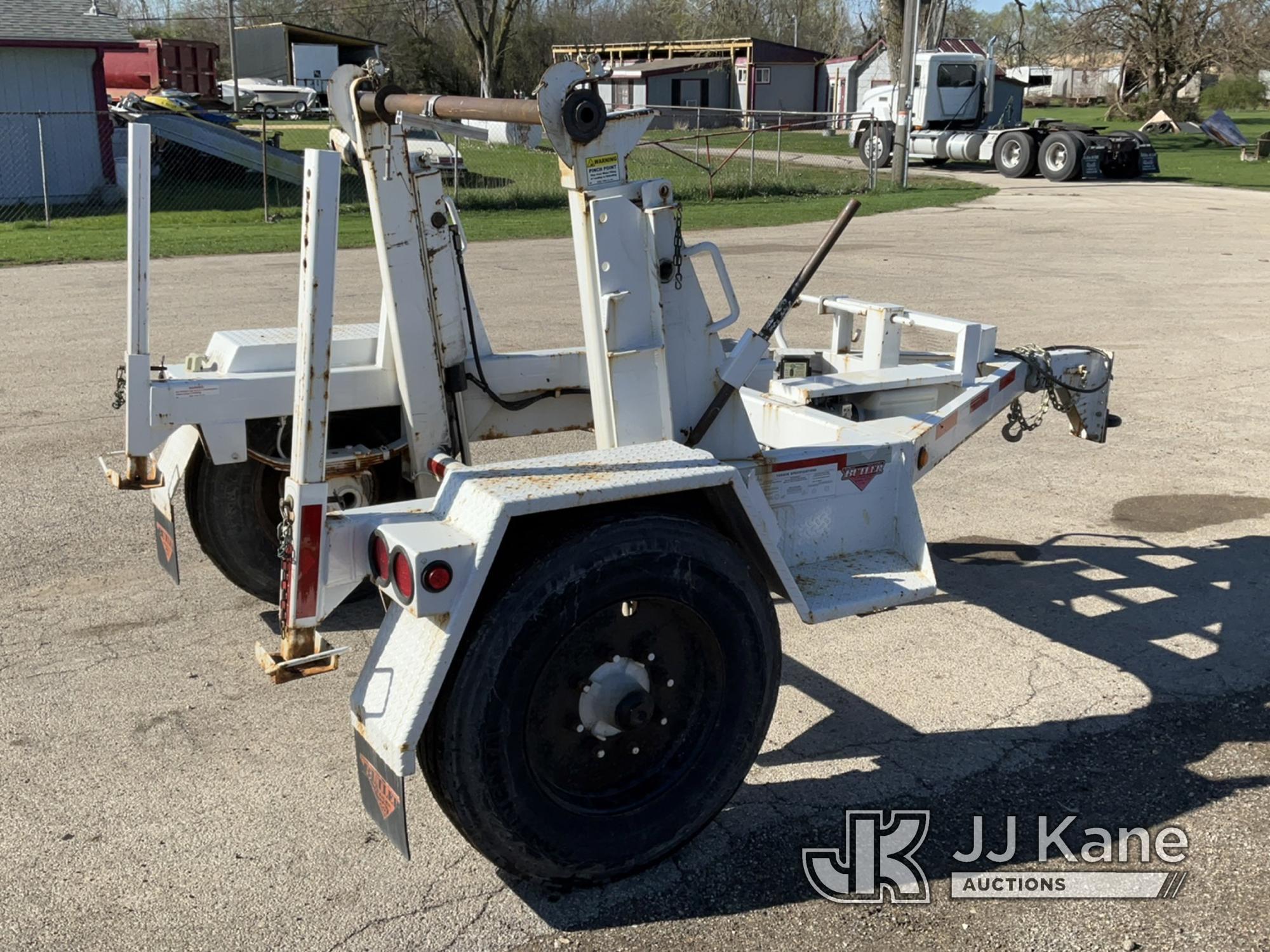(South Beloit, IL) 2019 Butler HWSC-10 Self-Loading Hydraulic Reel Trailer Operates