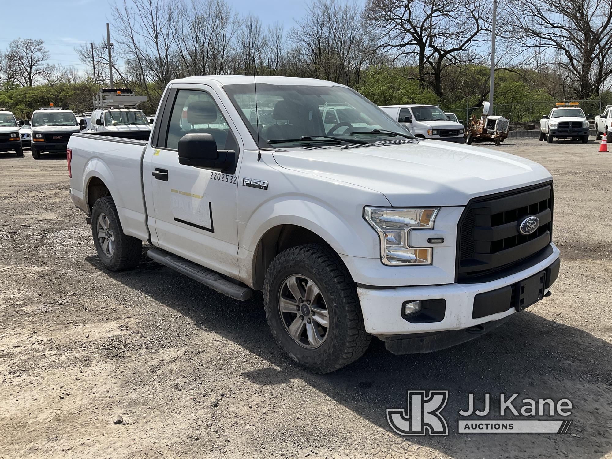 (Plymouth Meeting, PA) 2016 Ford F150 4x4 Pickup Truck Runs & Moves, Check Engine Light On, Body & R