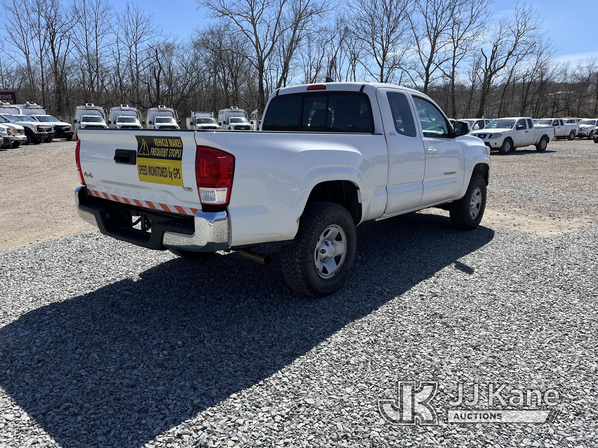 (Smock, PA) 2016 Toyota Tacoma 4x4 Extended-Cab Pickup Truck Runs & Moves, Jump To Start, Cracked Ra