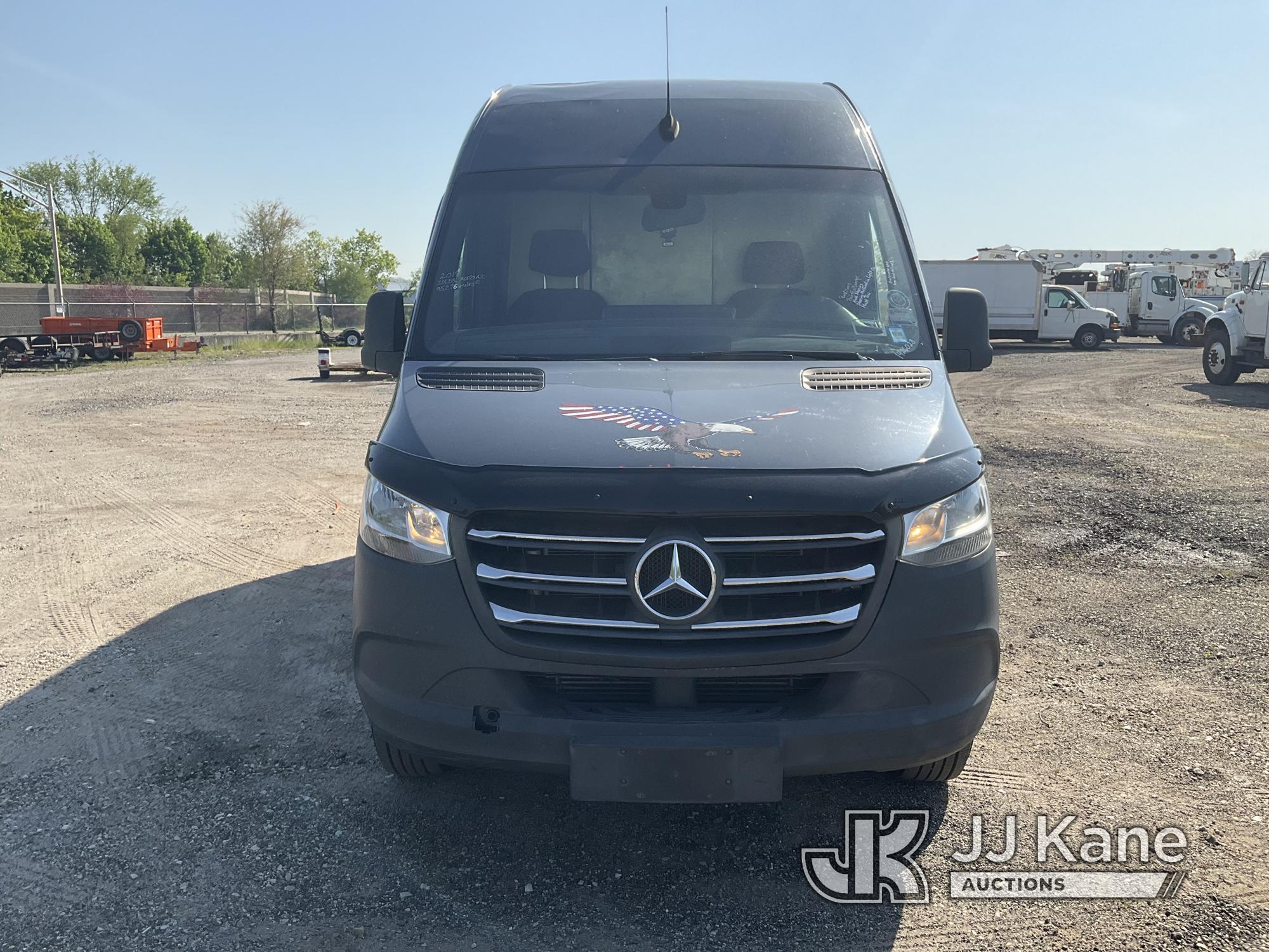 (Plymouth Meeting, PA) 2019 Mercedes-Benz 3500 Sprinter Cargo Van Runs & Moves, Body & Rust Damage,