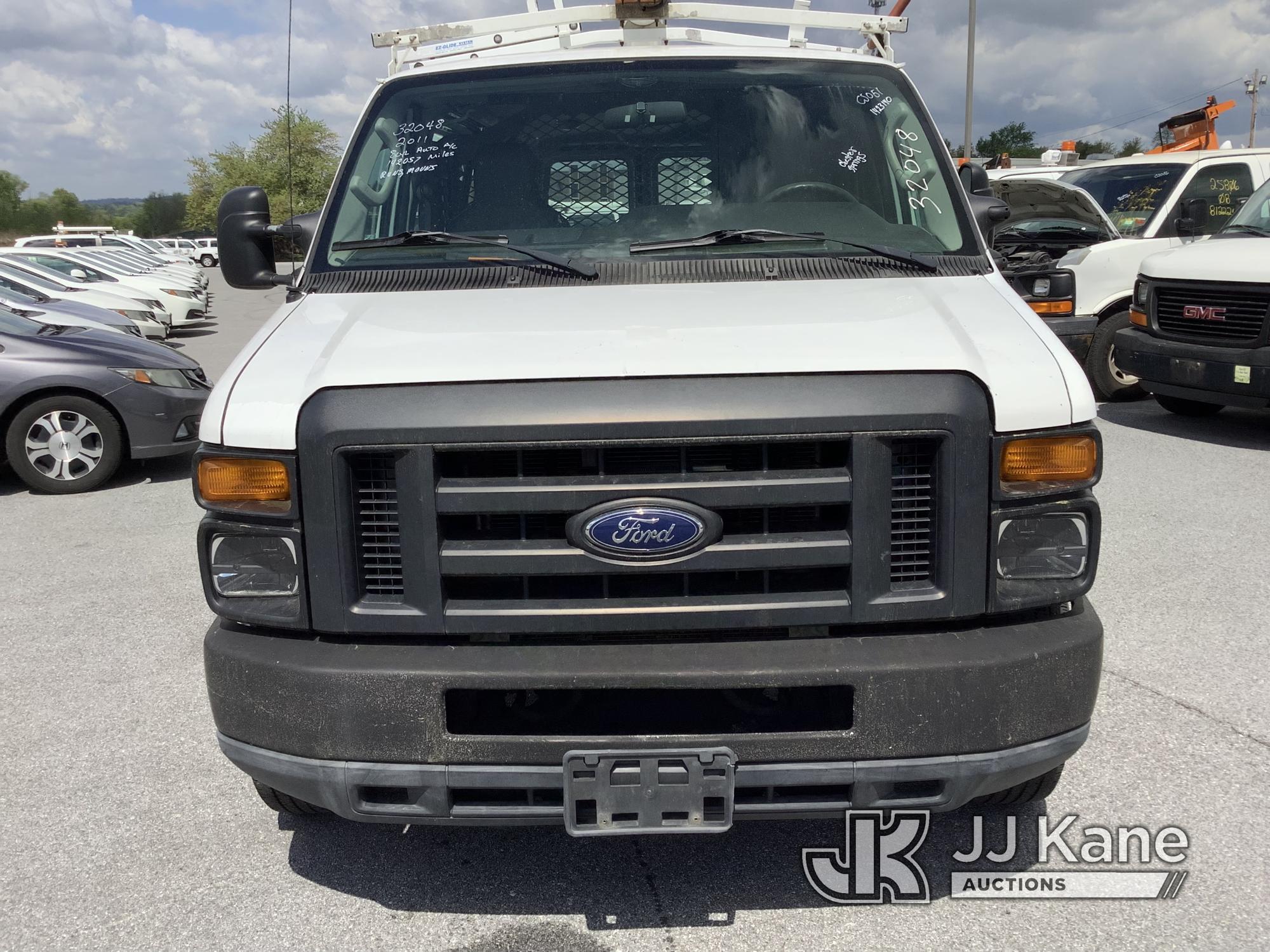 (Chester Springs, PA) 2011 Ford E350 Cargo Van Runs & Moves, Engine Light On, Rust & Body Damage) (I