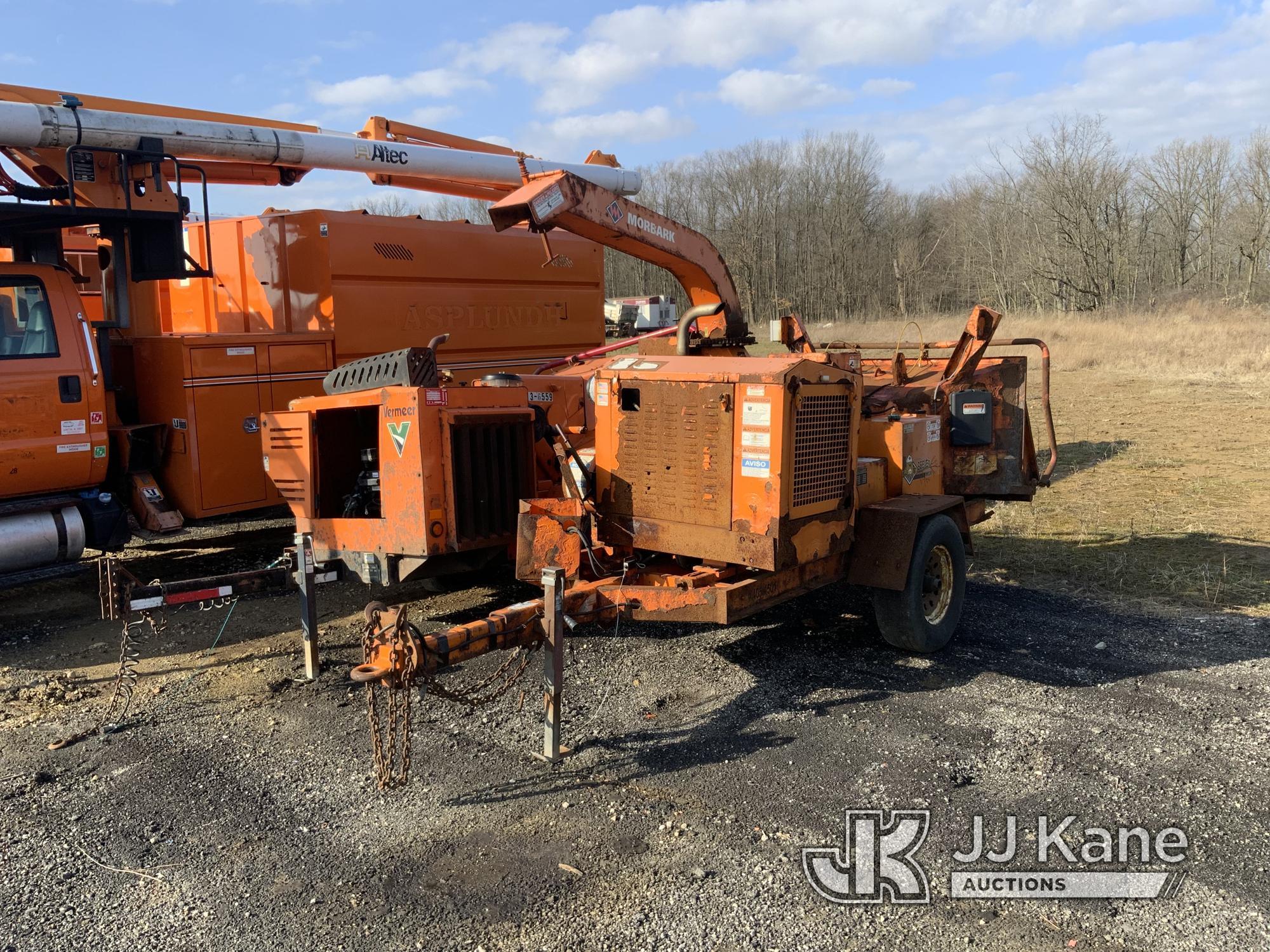 (Ashland, OH) 2014 Morbark M12R Chipper (12in Drum), trailer mtd. NO TITLE) (Not Running, Condition