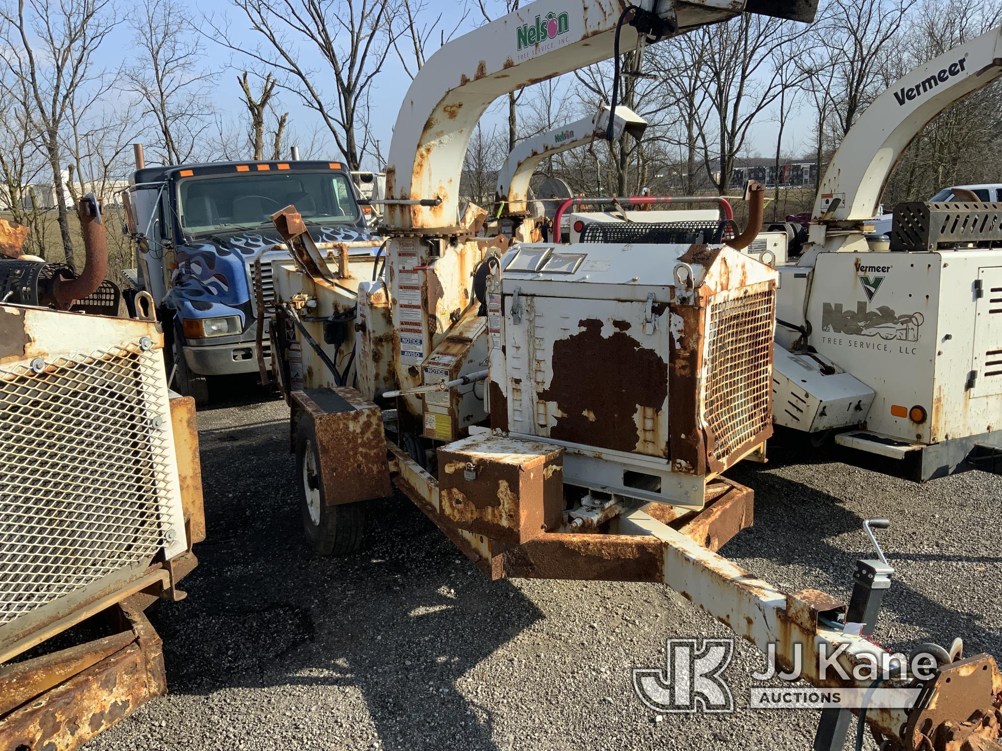 (Ashland, OH) 2016 Morbark M12D Chipper (12in Drum), trailer mtd. NO TITLE) (Not Running, Condition
