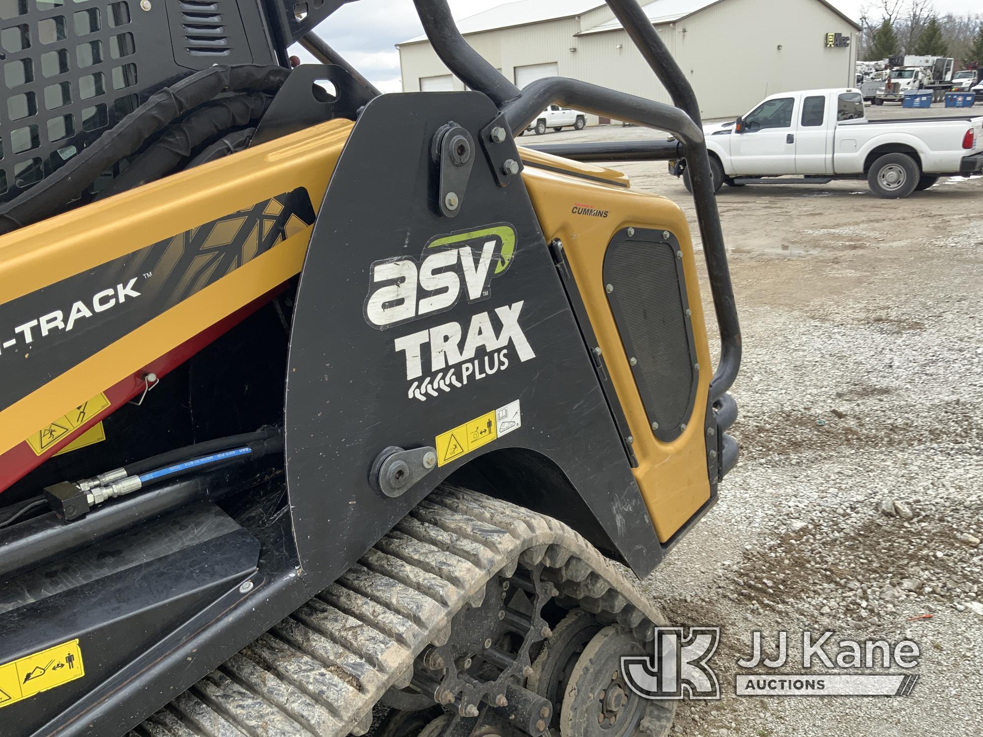 (Fort Wayne, IN) 2021 ASV RT120F Tracked Skid Steer Loader Runs & Operates) (Bad Door Sensor