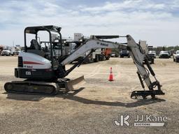 (Charlotte, MI) 2013 Bobcat E35 Mini Hydraulic Excavator Runs, Moves, Operates