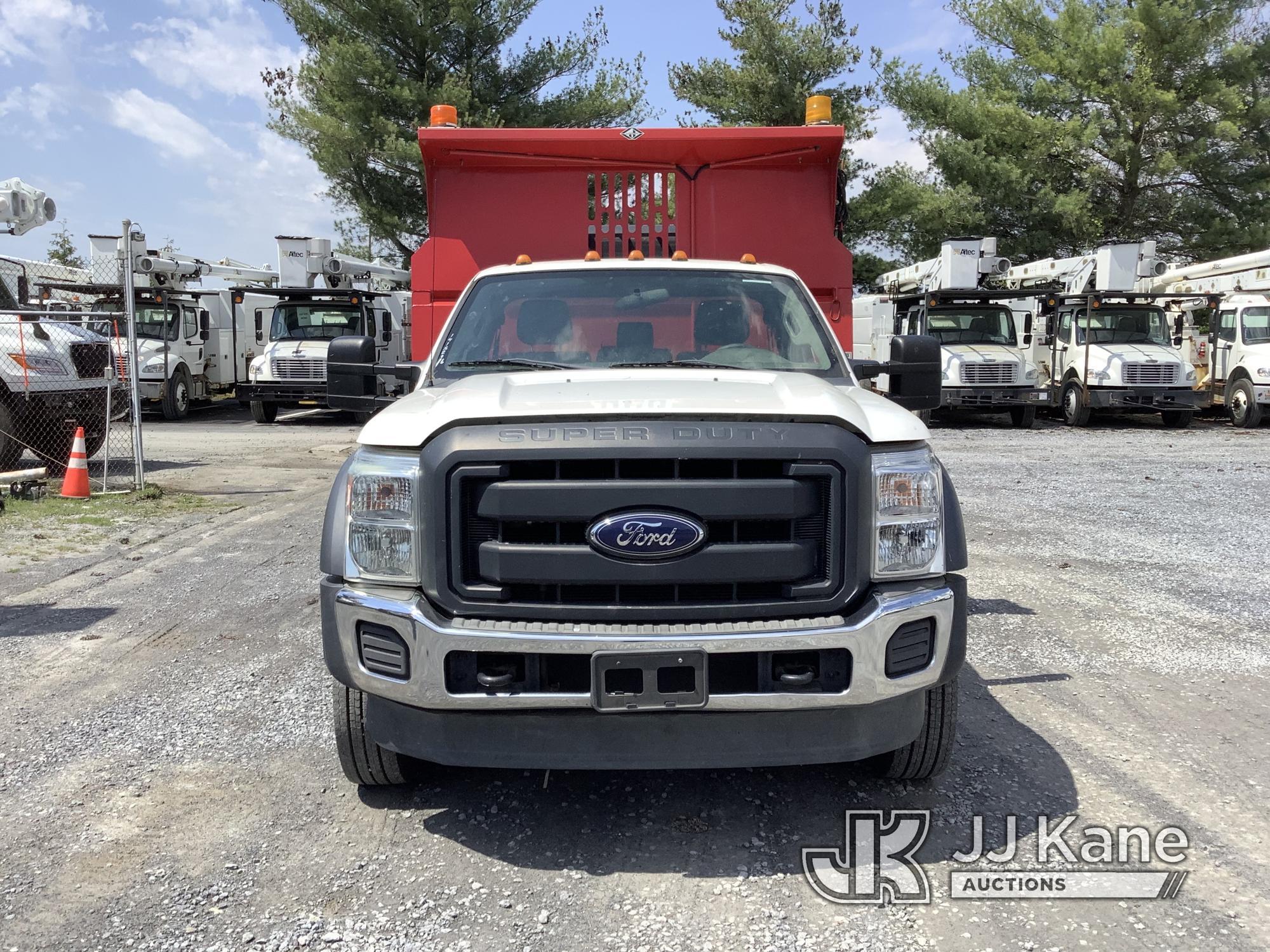 (Frederick, MD) 2015 Ford F550 Dump Truck Runs, Moves & Dumps, Rust Damage, Seller States: Engine Da