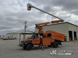 (Fort Wayne, IN) Altec LR760E70, Over-Center Elevator Bucket Truck mounted behind cab on 2013 Ford F