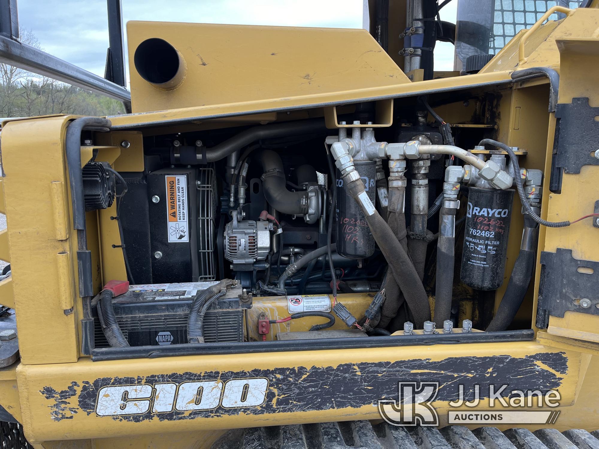 (Smock, PA) 2018 Rayco C100 Rubber Tracked Skid Steer Loader Runs, Moves & Operates, Broken Tooth Po