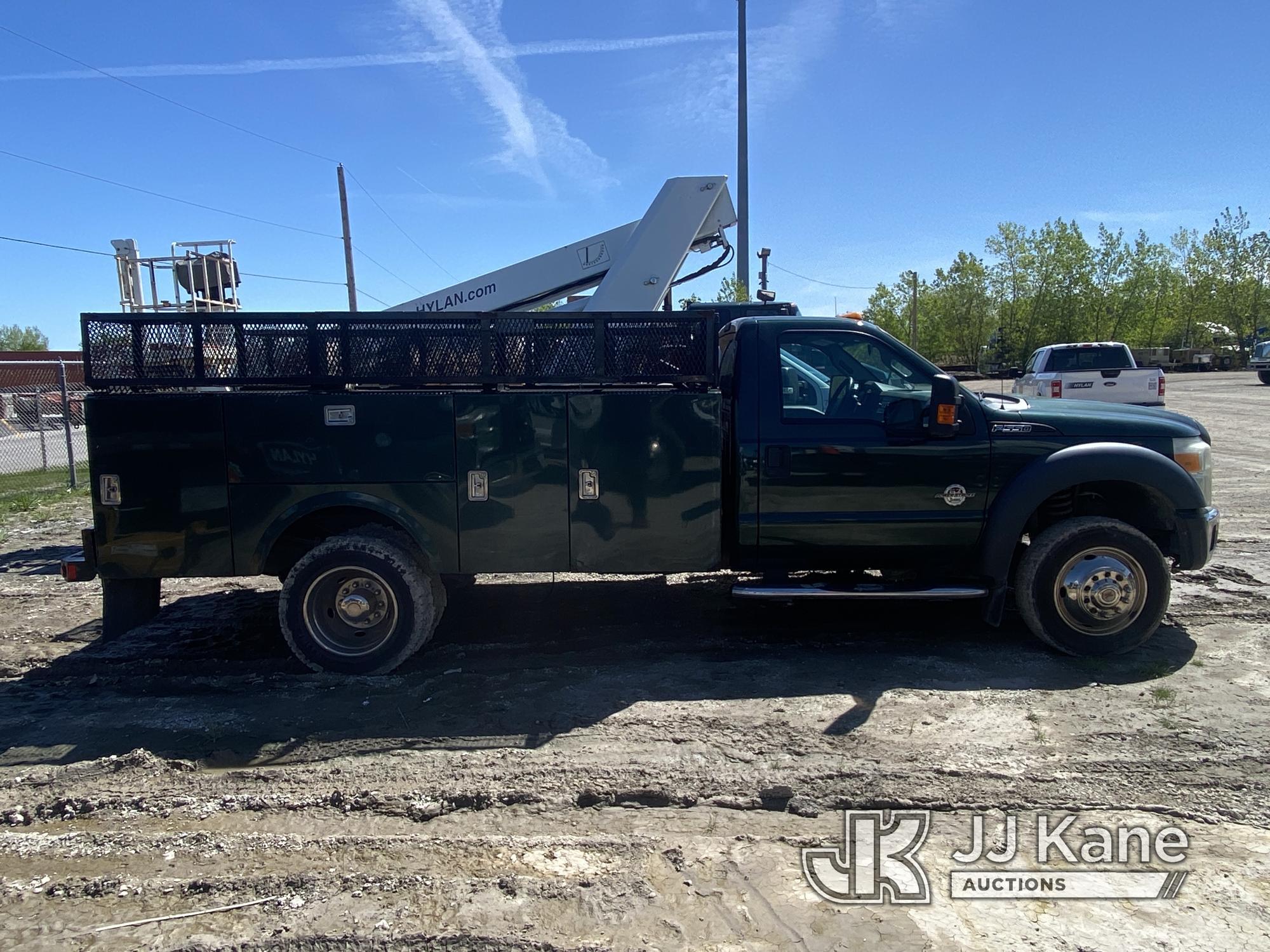 (University Park, IL) 2015 Ford F550 Service Truck Not Running, Condition Unknown, Check Engine Ligh