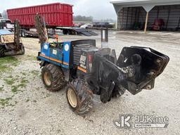 (Orleans, IN) Ditch Witch 410SXD Walk Beside Articulating Combo Trencher/Vibratory Cable Plow Runs,