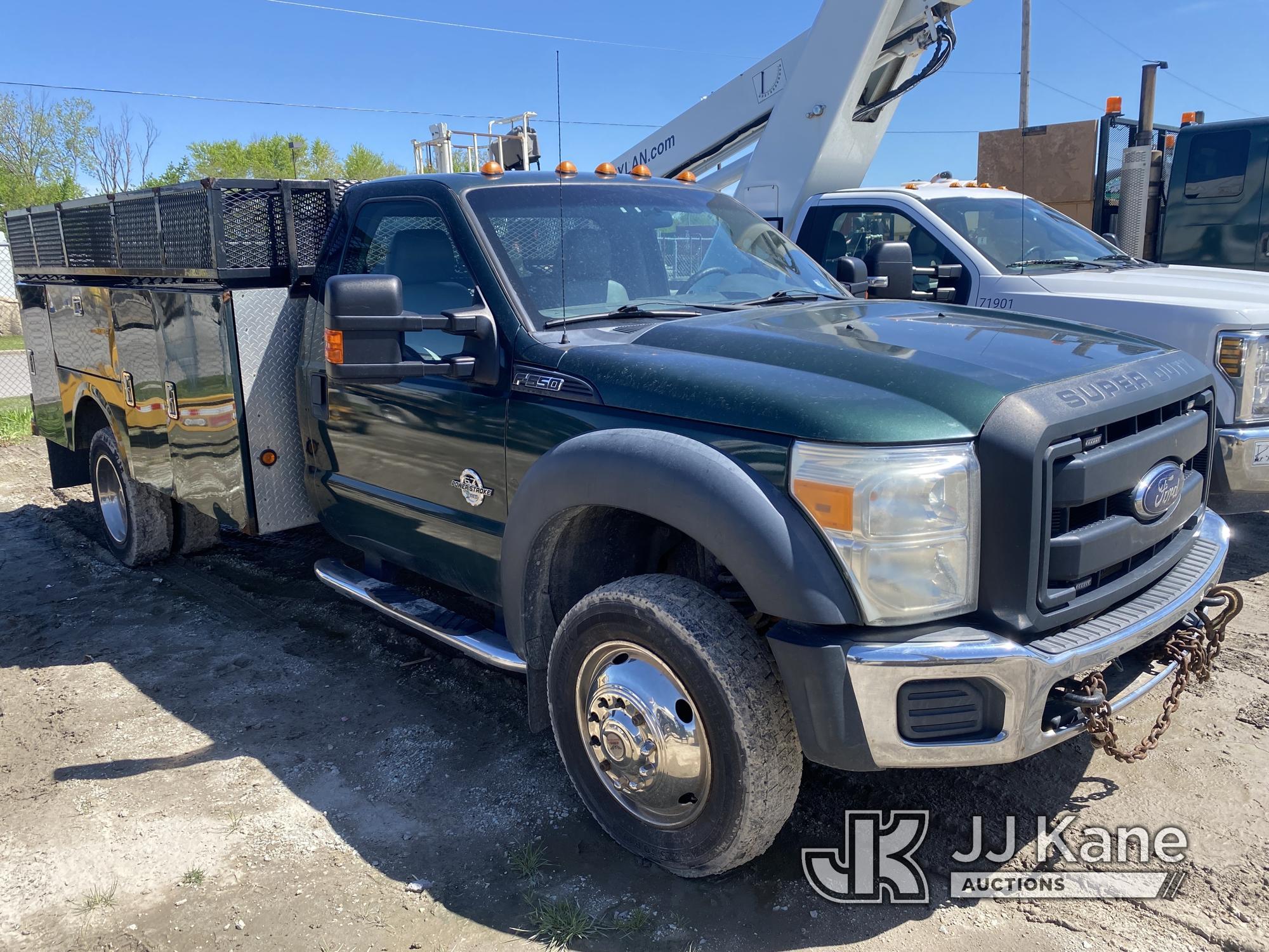 (University Park, IL) 2015 Ford F550 Service Truck Not Running, Condition Unknown, Check Engine Ligh