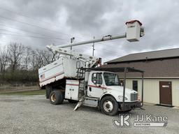 (Fort Wayne, IN) Altec LRV56, Over-Center Bucket Truck mounted behind cab on 2012 Freightliner M2 10