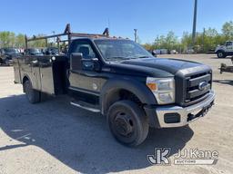 (University Park, IL) 2013 Ford F450 4x4 Service Truck Runs & Moves