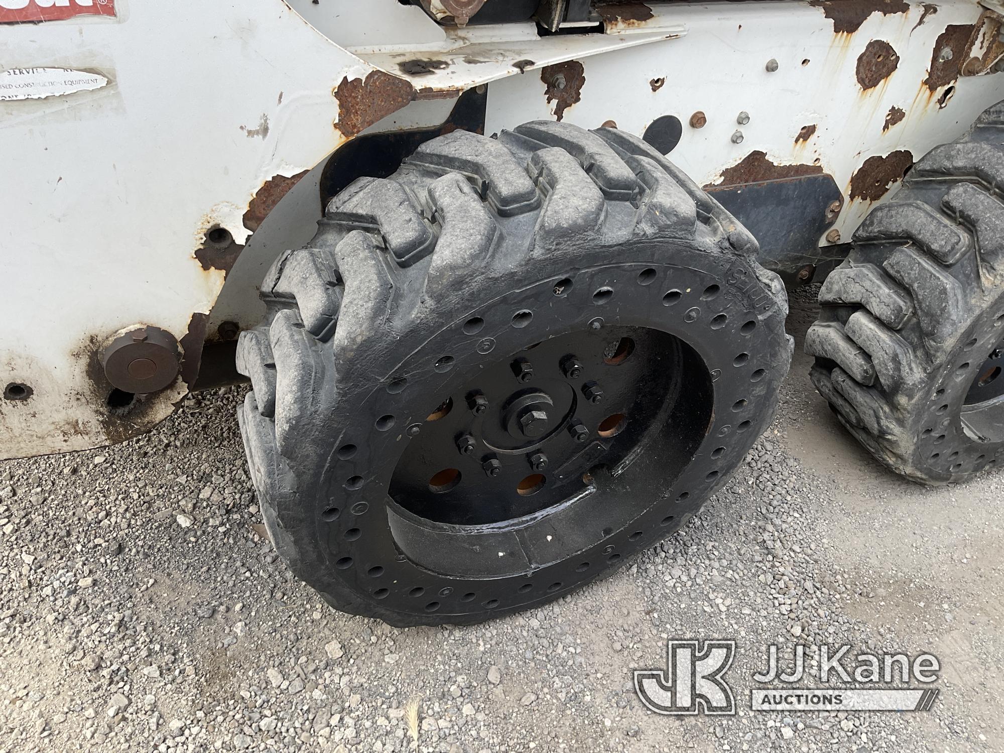 (Jurupa Valley, CA) 2011 Bobcat S185 Solid Tired Skid Steer Loader Runs, Moves & Operates, Has Code