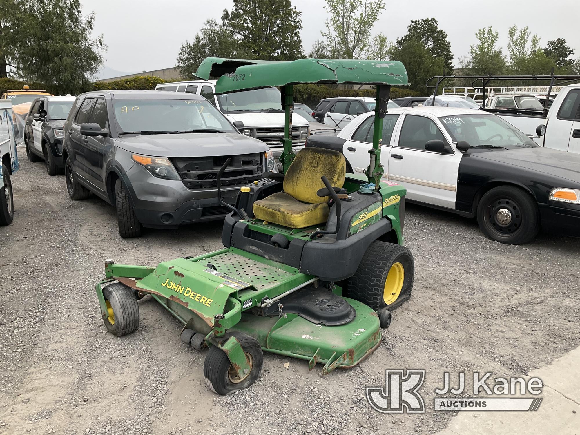 (Jurupa Valley, CA) John Deere 997 Z Trak Zero Turn Riding Mower Not Running, True Hours Unknown, Bo