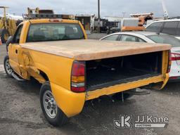 (Jurupa Valley, CA) 2006 GMC SIERRA 1500 Pickup Truck Wrecked, Not Running, No Key, Missing Parts, B