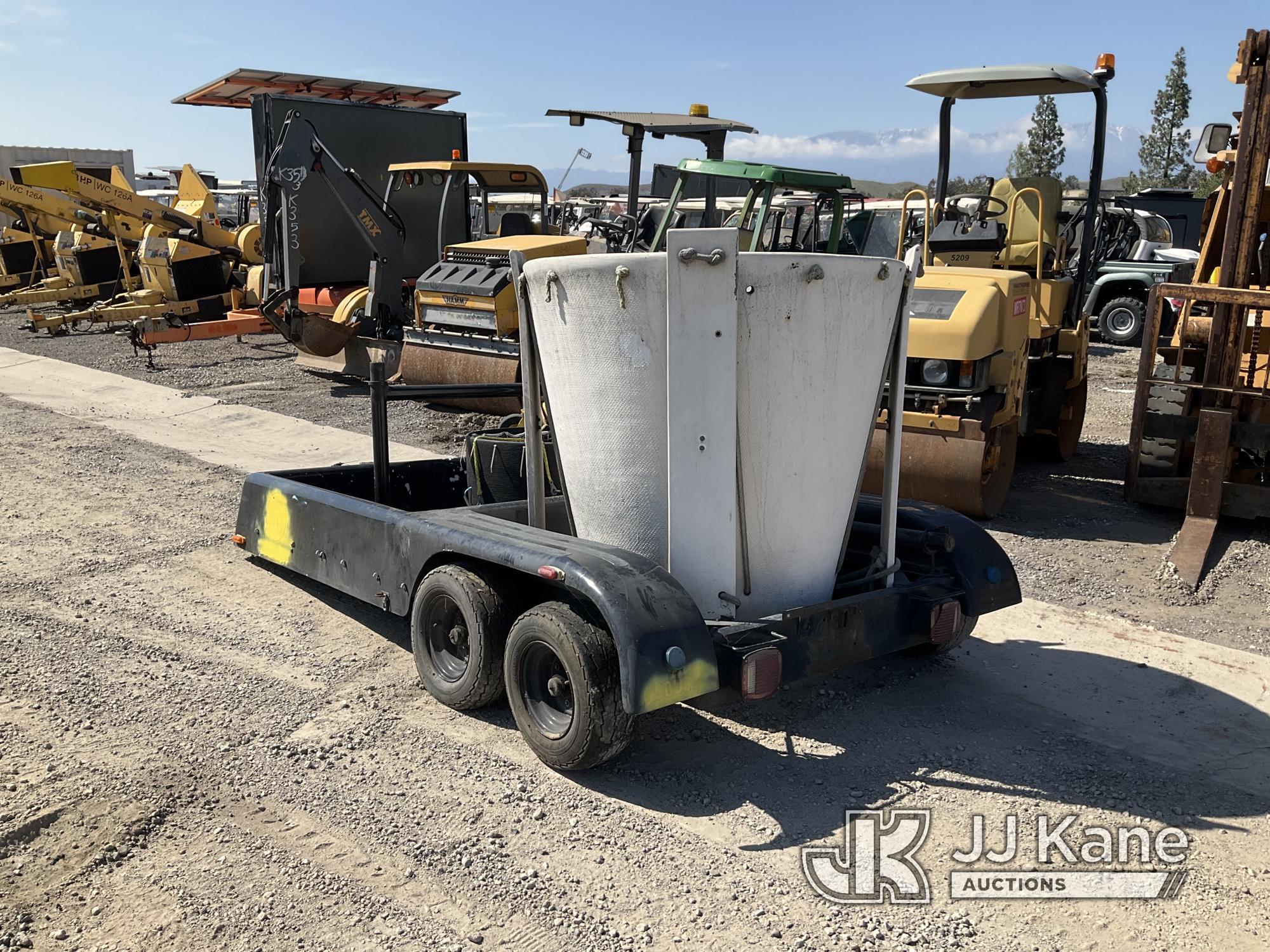 (Jurupa Valley, CA) Utility Trailer Operation Unknown, Missing VIN Plate, Bill of Sale Only