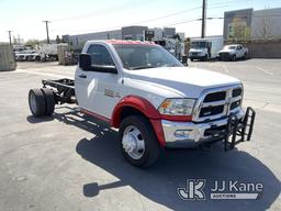 (Jurupa Valley, CA) 2013 RAM 5500 Cab & Chassis Runs & Moves, Cracked Windshield, Air Bag Light On,