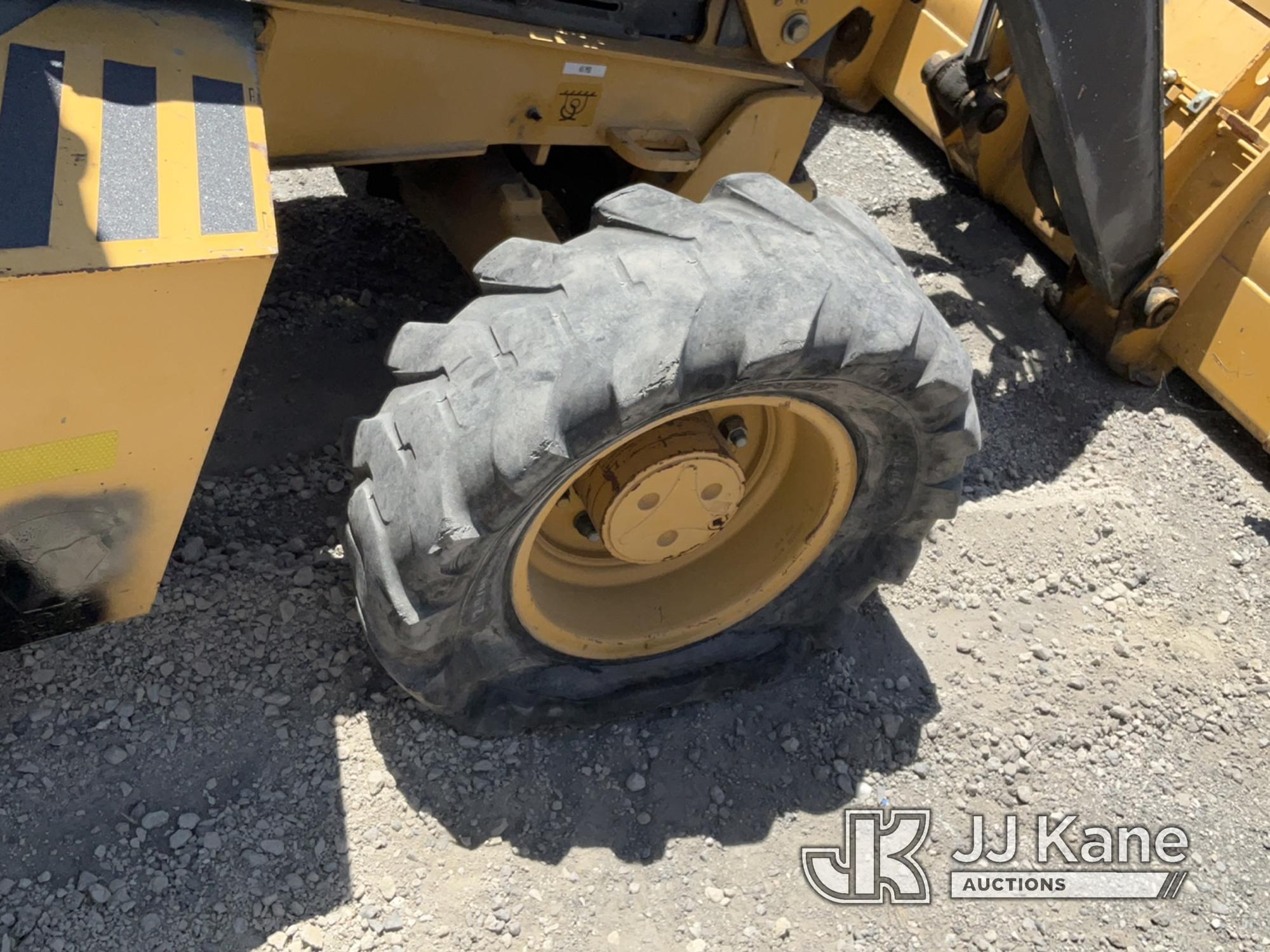 (Jurupa Valley, CA) 2007 John Deere 315SJ Tractor Loader Backhoe Runs & Moves, Front Tires Flat