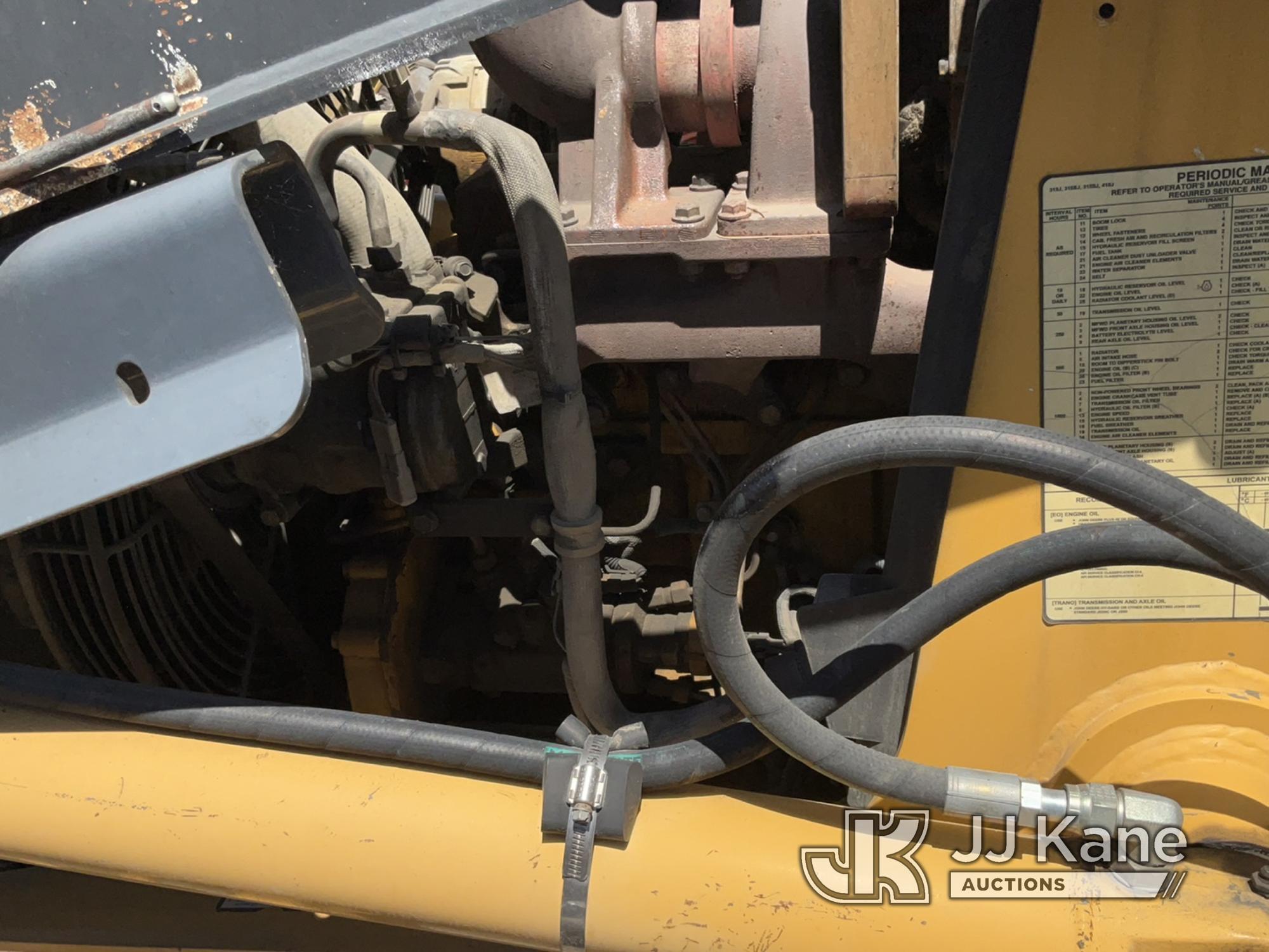 (Jurupa Valley, CA) 2007 John Deere 315SJ Tractor Loader Backhoe Runs & Moves, Front Tires Flat