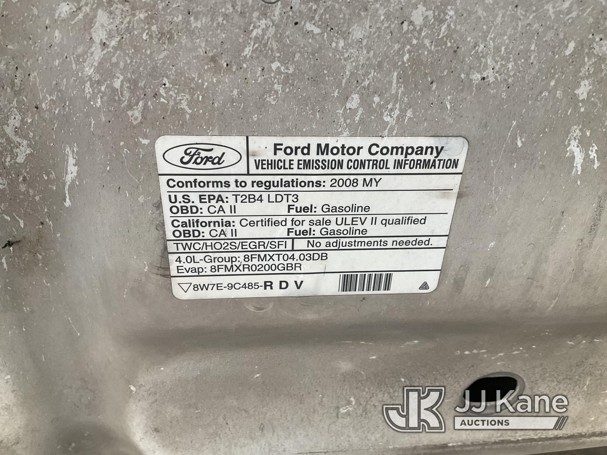 (Jurupa Valley, CA) 2008 Ford Explorer XLT 4x4 Sport Utility Vehicle Runs & Moves