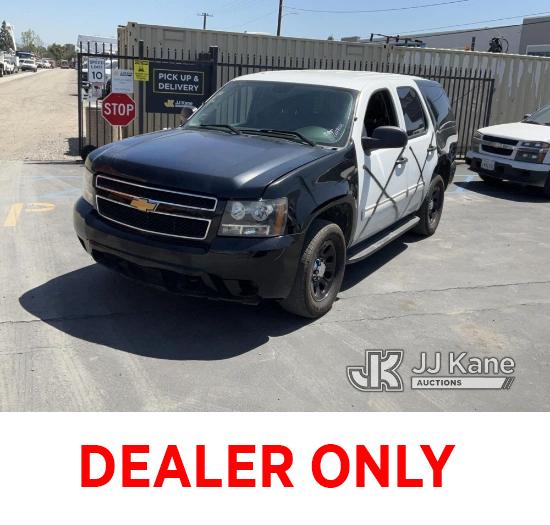 (Jurupa Valley, CA) 2013 Chevrolet Tahoe Police Package Sport Utility Vehicle Runs & Moves, Interior