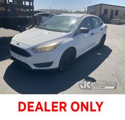 (Jurupa Valley, CA) 2016 Ford Focus 4-Door Sedan Runs & Moves, Check Engine Light On