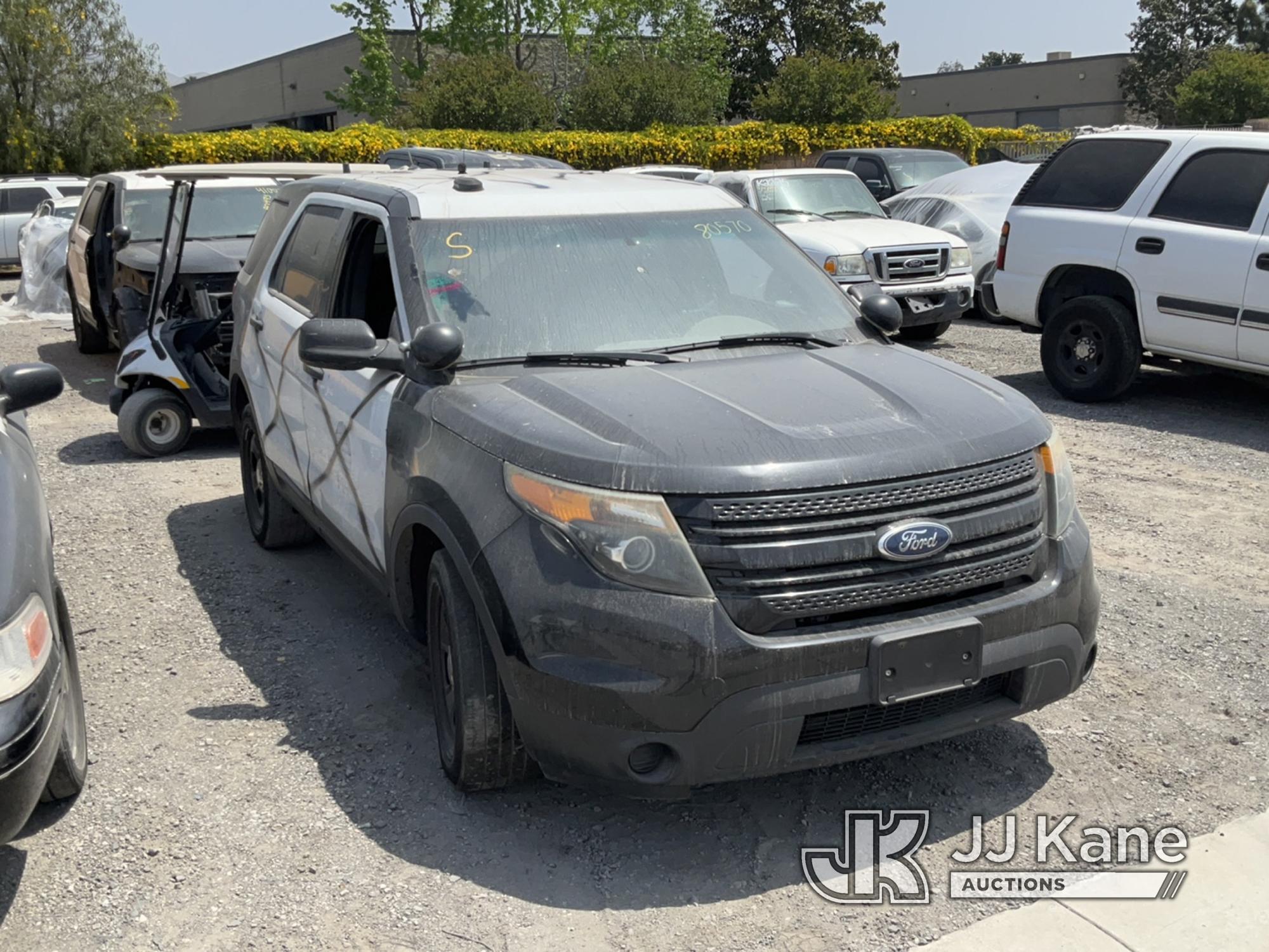 (Jurupa Valley, CA) 2014 Ford Explorer AWD Police Interceptor 4-Door Sport Utility Vehicle Not Runni