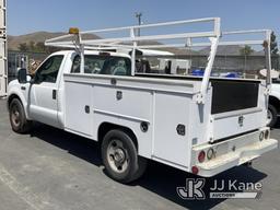 (Jurupa Valley, CA) 2005 Ford F-350 SD Service Truck Runs & Moves, Check Engine Light On, Lifters Kn