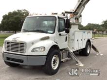 Altec DM47-TR, Digger Derrick rear mounted on 2014 Freightliner M2 106 Utility Truck, Electric Compa