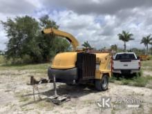 (Westlake, FL) 2014 Vermeer BC1500 Chipper (15in Drum), trailer mtd (Runs & Operates) (Body Damage)