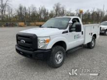 (Verona, KY) 2011 Ford F350 4x4 Service Truck Runs & Moves) (Battery Light On) (Duke Unit
