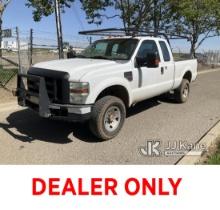 2008 Ford F350 4x4 Extended-Cab Pickup Truck Runs & Moves) (Check Engine Light Is On