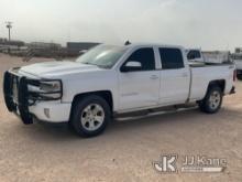 (Midland, TX) 2017 Chevrolet Silverado 1500 4x4 Crew-Cab Pickup Truck Runs & Moves) (Check Engine Li