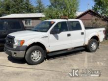 2013 Ford F150 4x4 Crew-Cab Pickup Truck Not Running, Condition Unknown-Electronics Taken Apart, Rus