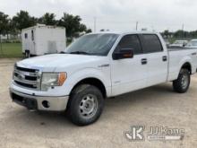 (Houston, TX) 2013 Ford F150 4x4 Crew-Cab Pickup Truck Runs & Moves) (Jump To Start, Flat tires, Che